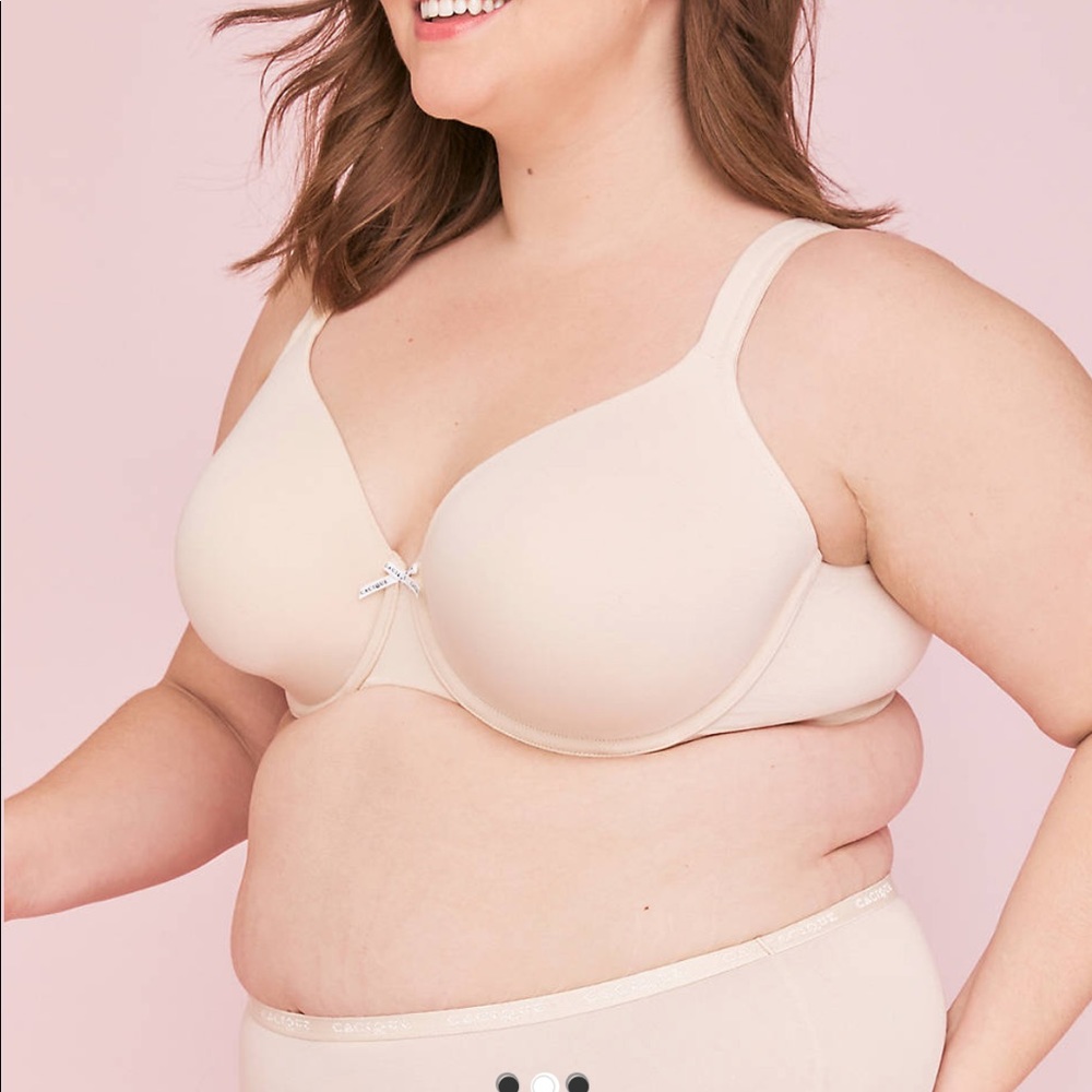 NWT 46D Cacique Cotton Lightly Lined Bra